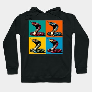 Viper Pop Art - Cool Venomous Snake Hoodie